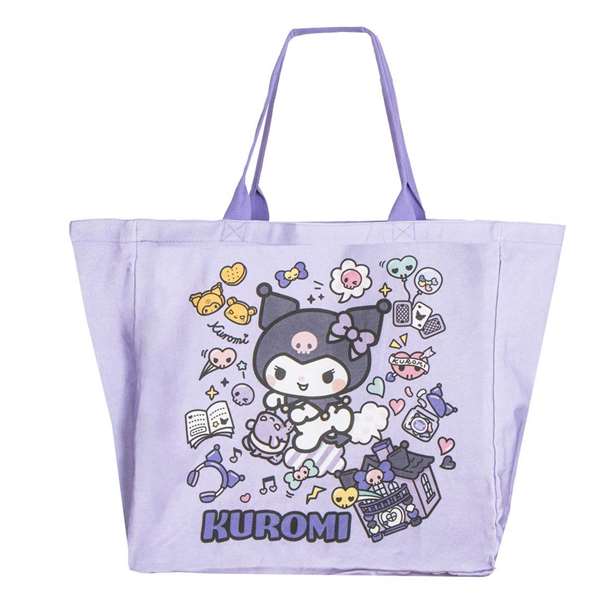 Cerdá Bolsa Shopping XL Hello Kitty Kuromi 48x43x17 cm LILAC