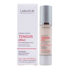 Labnatur Bio Crema Facial Tensor Effect con Ácido Hialurónico y Vitamina C para Reducir Líneas de Expresión - 50 ml