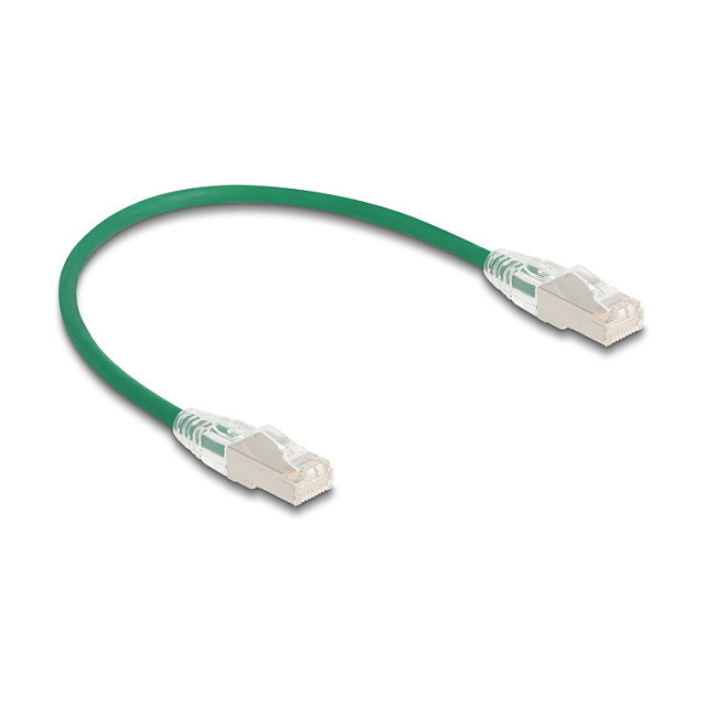 DeLOCK Cable de red RJ45 Cat.6A U/FTP Slim 0,3 m verde DeLOCK Cable de red RJ45 Cat.6A U/FTP Slim 0,3 m verde