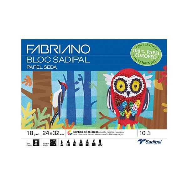 Sadipal Bloc de Papel Seda para Manualidades Colores Surtidos 32x24cm