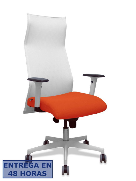 PIQUERAS Y CRESPO Sillón Albacete Rojo y Blanco con Mecanismo Sincro PIQUERAS Y CRESPO Sillón Albacete Rojo y Blanco con Mecanismo Sincro