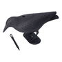 Edm Cuervo Ahuyenta Pájaros de Polipropileno para Jardín y Tejados, Negro, 36 x 13 x 18 cm