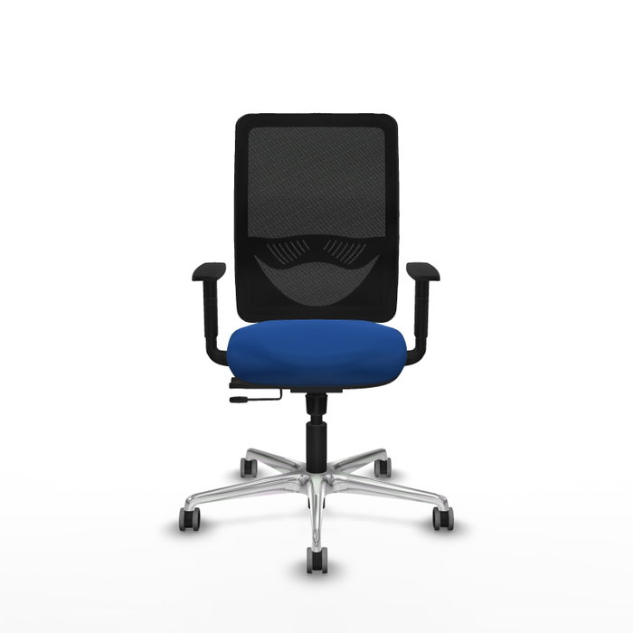PIQUERAS Y CRESPO Silla de oficina Zulema con mecanismo Sincro/Traslack Azul y Negro