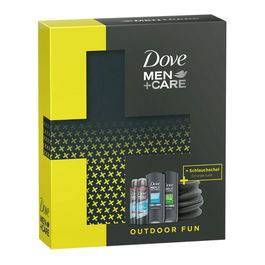 Dove Estuche Men Care 5 Piezas: 2 Desodorantes 150ml, 2 Gel Ducha 250ml y Braga Cuello para Aseo Personal