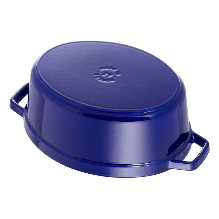 Staub La Cocotte 40510-288-0 Olla Ovalada de Hierro Fundido 29cm 4.2L Azul para Inducción