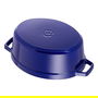 Staub La Cocotte 40510-288-0 Olla Ovalada de Hierro Fundido 29cm 4.2L Azul para Inducción