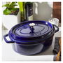 Staub La Cocotte 40510-288-0 Olla Ovalada de Hierro Fundido 29cm 4.2L Azul para Inducción