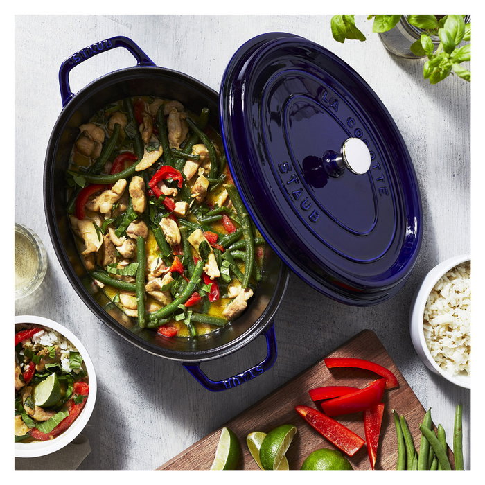 Staub Oval Cocotte 29cm Azul Oscuro Staub Oval Cocotte 29cm Azul Oscuro