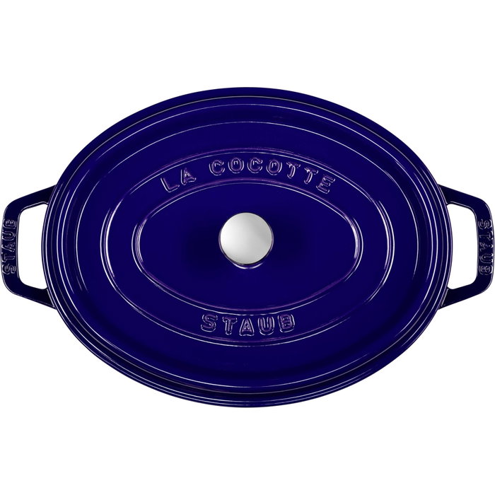 Staub Cocotte Oval de Hierro Fundido 29cm Azul Oscuro
