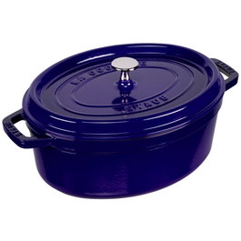 Staub Cocotte Oval de Hierro Fundido 29cm Azul Oscuro