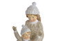 DKD Home Decor Figura Navidad Moderna Gris Blanco 8 x 20.5 x 10.5 cm (2 Unidades)