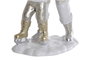 DKD Home Decor Figura Navidad Moderna Gris Blanco 8 x 20.5 x 10.5 cm (2 Unidades)