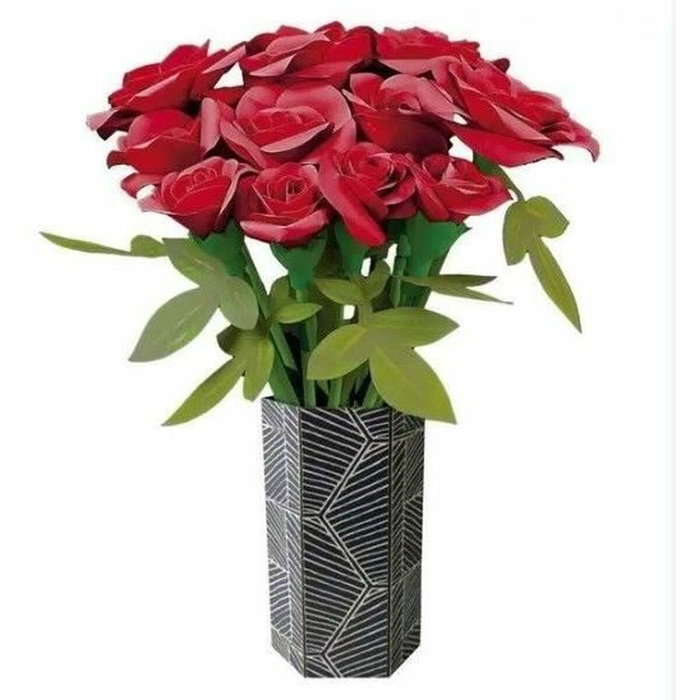 EDUCA Kit Ramo de Rosas Arte Floral con Rosas de Papel Rojas