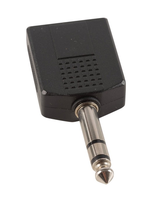 Adaptador Dual Jack Mono 1/4" Hembra X 2 - Jack Stereo 1/4"