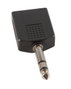 Adaptador Dual Jack Mono 1/4" Hembra X 2 - Jack Stereo 1/4"