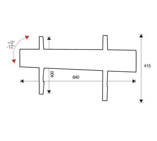 ITB OM06129 Soporte TV para Pared, Ajuste de Inclinación, Hasta 203 cm (80"), VESA 200x200 a 800x400, Capacidad 60 kg, Negro