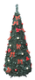 DKD Home Decor Árbol LED PVC 71x71x180 Verde y Rojo