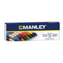 Manley Ceras de Colores Surtidos 60mm Estuche de 15 Unidades