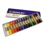 Manley Ceras de Colores Surtidos 60mm Estuche de 15 Unidades