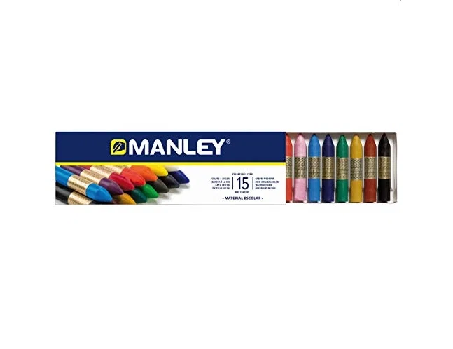 Manley Ceras de Colores Surtidos Estuche de 15 Unidades Manley Ceras de Colores Surtidos Estuche de 15 Unidades