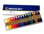 Manley Ceras de Colores Surtidos 60mm Estuche de 15 Unidades