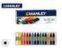 Manley Ceras de Colores Surtidos 60mm Estuche de 15 Unidades