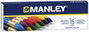 Manley Ceras de Colores Surtidos 60mm Estuche de 15 Unidades