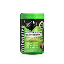 Real Natura Mascarilla Capilar Pro-Nutrición Extra Coco 1kg para Cabello Seco y Encrespado con Hidratación Profunda
