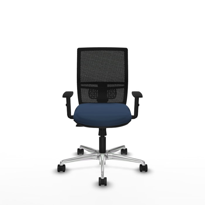 PIQUERAS Y CRESPO Silla de oficina Yunquera con mecanismo Sincro/Traslack, Azul marino y Negro PIQUERAS Y CRESPO Silla de oficina Yunquera con mecanismo Sincro/Traslack, Azul marino y Negro