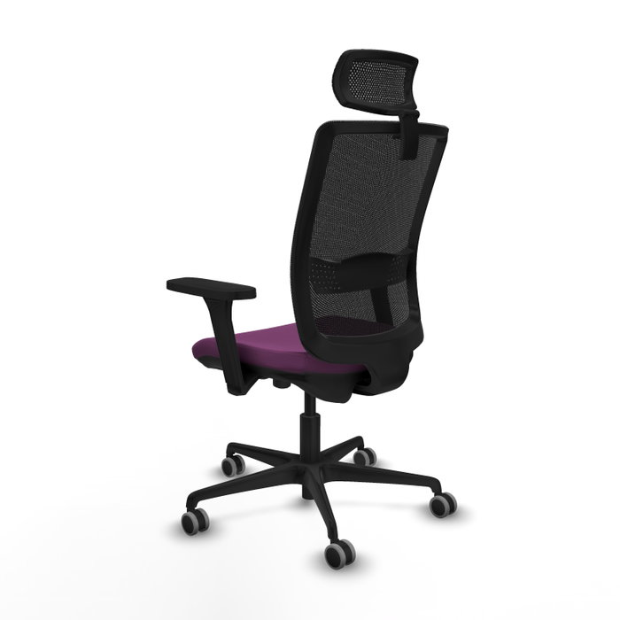 PIQUERAS Y CRESPO Silla de oficina Haches con mecanismo Sincro/Traslack, Morado y Negro PIQUERAS Y CRESPO Silla de oficina Haches con mecanismo Sincro/Traslack, Morado y Negro