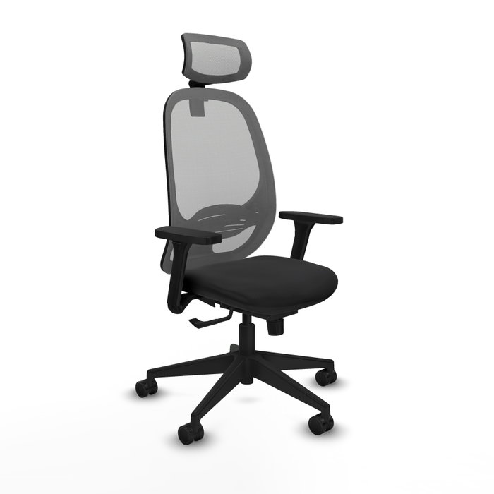 PIQUERAS Y CRESPO Silla de oficina Cilanco con mecanismo Sincro, Negro y Gris PIQUERAS Y CRESPO Silla de oficina Cilanco con mecanismo Sincro, Negro y Gris