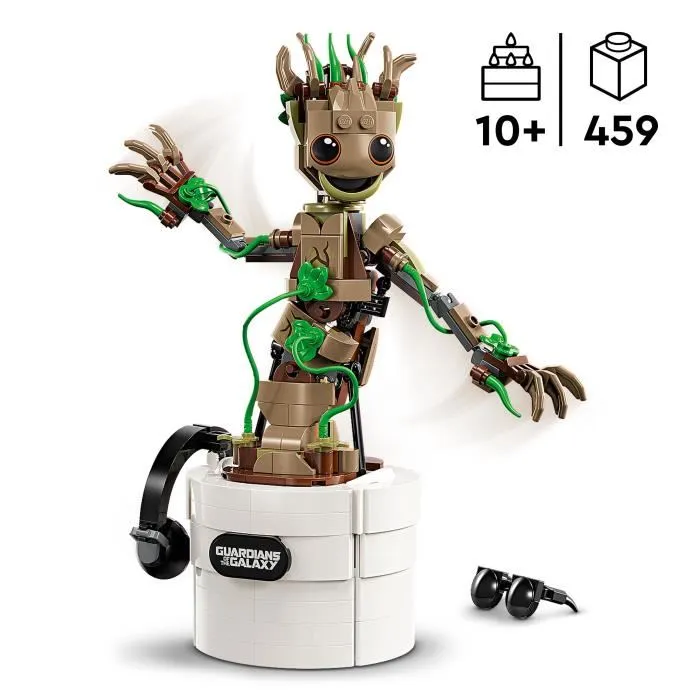 Lego 76297 El Baile de Baby Groot Juguete Animado para Construir de Marvel para Niños