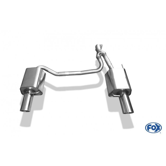 Fox Hyundai Coupe Tipo GK Silencioso Trasero Derecha-Izquierda - Tipo FXHY072003-153, Homologación ECE, Incluye Accesorios Montaje