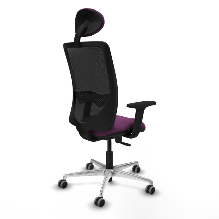 PIQUERAS Y CRESPO Silla de oficina Zulema Morado y Negro