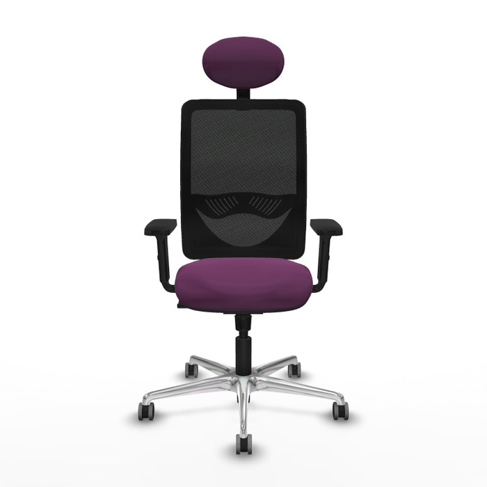 PIQUERAS Y CRESPO Silla de oficina Zulema Morado y Negro