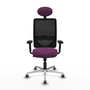 PIQUERAS Y CRESPO Silla de oficina Zulema Morado y Negro