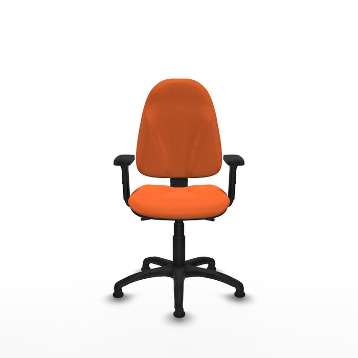 PIQUERAS Y CRESPO Silla de oficina Algarra Naranja con mecanismo Asincro
