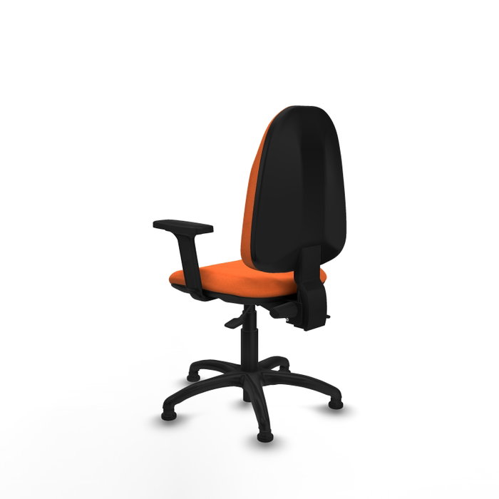 PIQUERAS Y CRESPO Silla de oficina Algarra Naranja con mecanismo Asincro