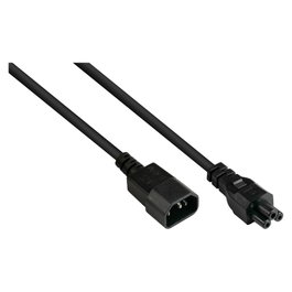 GoodConnections Alcasa P1405-S050 Cable de alimentación C14 a C5, 5 m, Negro