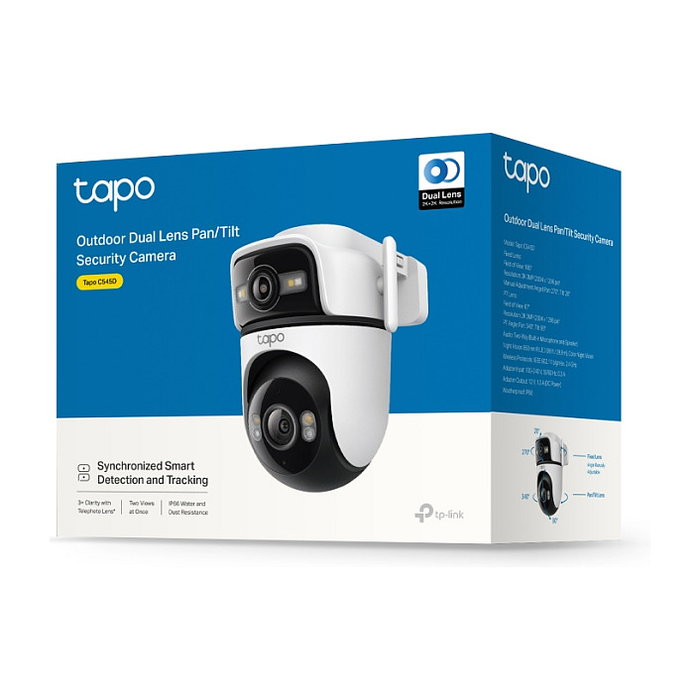 Tp-Link Tapo C545D Cámara de Seguridad Exterior Doble Lente 2K
