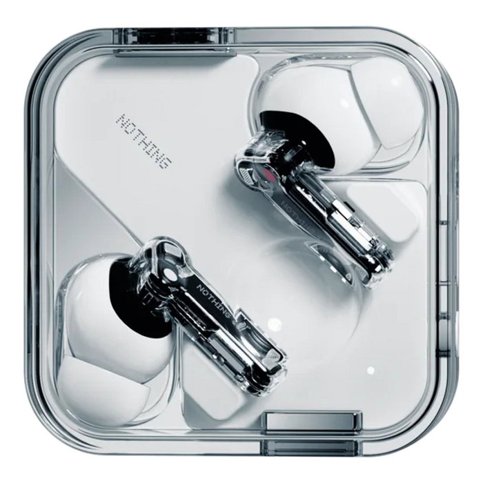 Nothing Ear (2) ANC Auriculares TWS Inalámbricos, Cancelación Activa de Ruido, Hi-Res Audio con LHDC 5.0, Bluetooth 5.3, Blanco Transparente