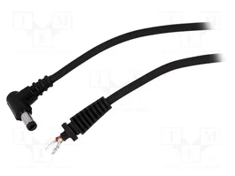 BQ CABLE Cable de alimentación CC DC 5,5/2,1 con conector angular, 1,5m