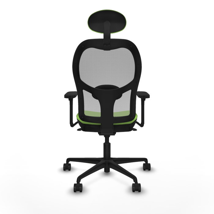 PIQUERAS Y CRESPO Silla de Oficina Jorquera, Tela Pistacho y Malla Gris