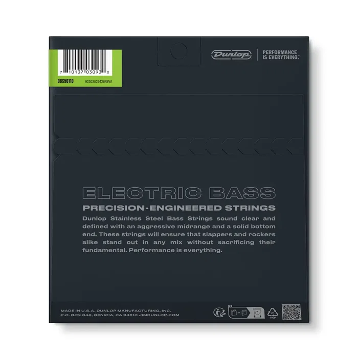 Dunlop Cuerdas Bajo Acero Inoxidable Heavy 50-110