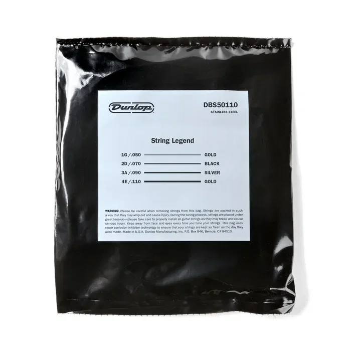 Dunlop Cuerdas Bajo Acero Inoxidable Heavy 50-110