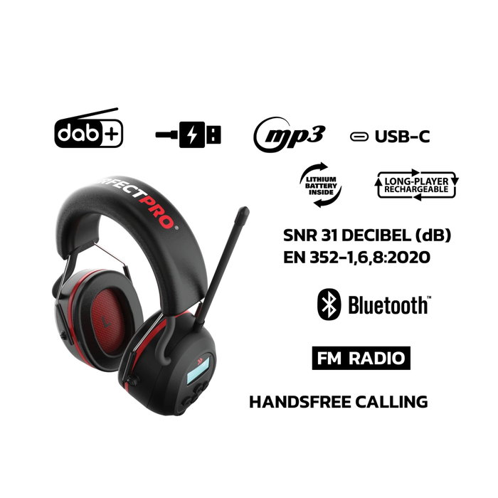 Perfectpro H-40 Auriculares de protección auditiva con diadema