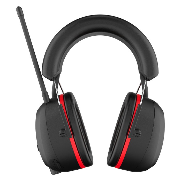 Perfectpro H-40 Auriculares de Protección Auditiva Diadema Inalámbricos Bluetooth Negro Rojo 31dB IPX4