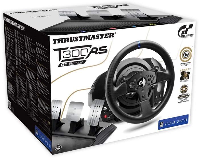 Thrustmaster T300 RS GT Edition Volante + Pedales Negro Thrustmaster T300 RS GT Edition Volante + Pedales Negro