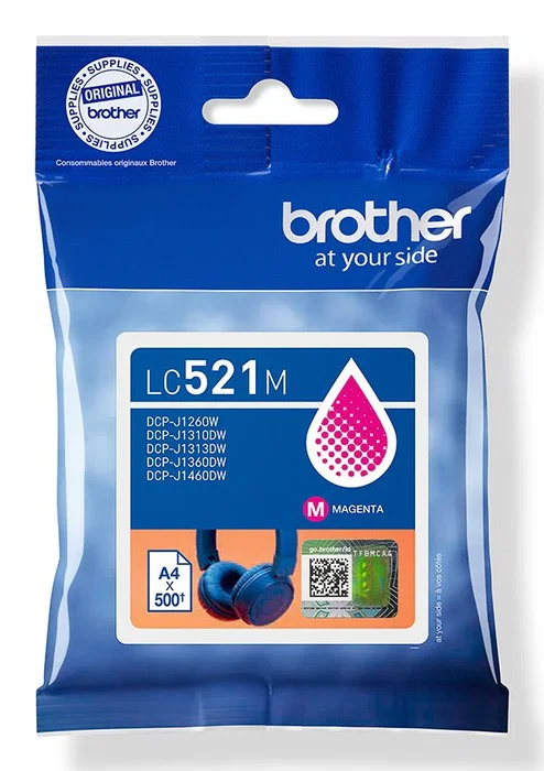Brother Cartucho de Tinta LC521M Magenta