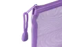 Liderpapel Bolsa Zipper Bag Poliester Transpirable Multiusos Ticket 230x115 mm Morado Pastel